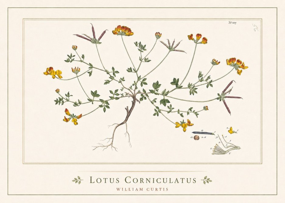 William Curtis Lotus Corniculatus I No5 - Poster