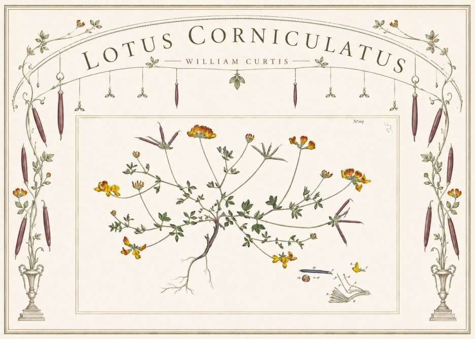 William Curtis Lotus Corniculatus I No6 - Poster