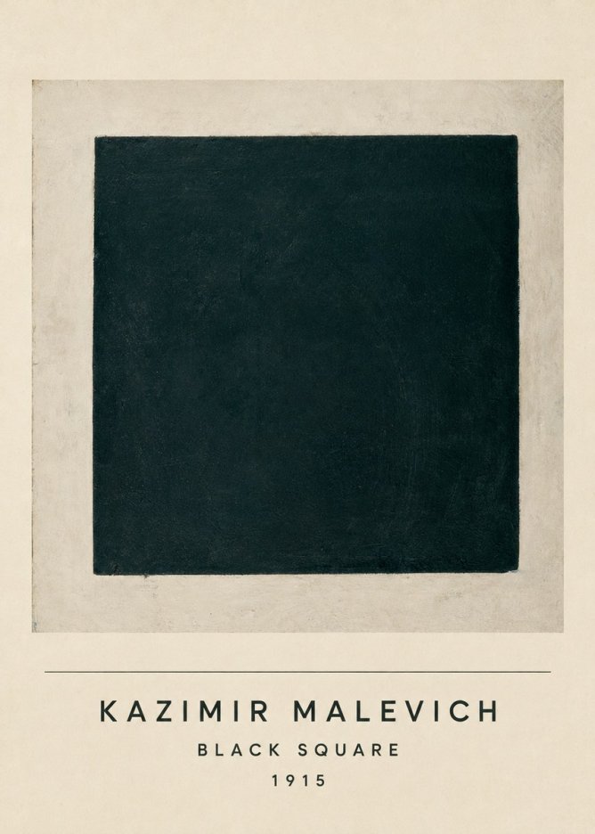 Kazimir Malevich Black Square No4 - Poster
