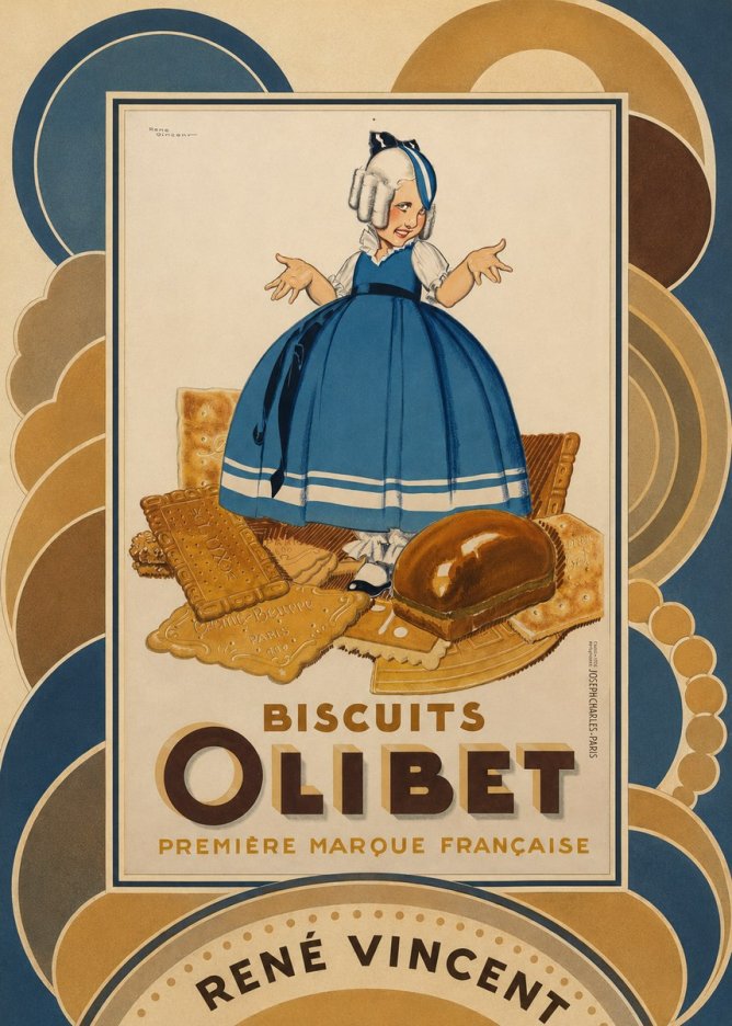 René Vincent Biscuits Olibet No5 - Poster