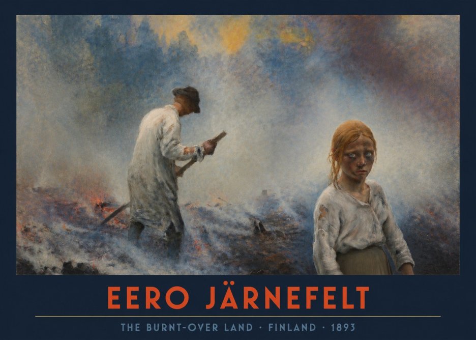 Eero Järnefelt The Burnt-over Land No2 - Poster