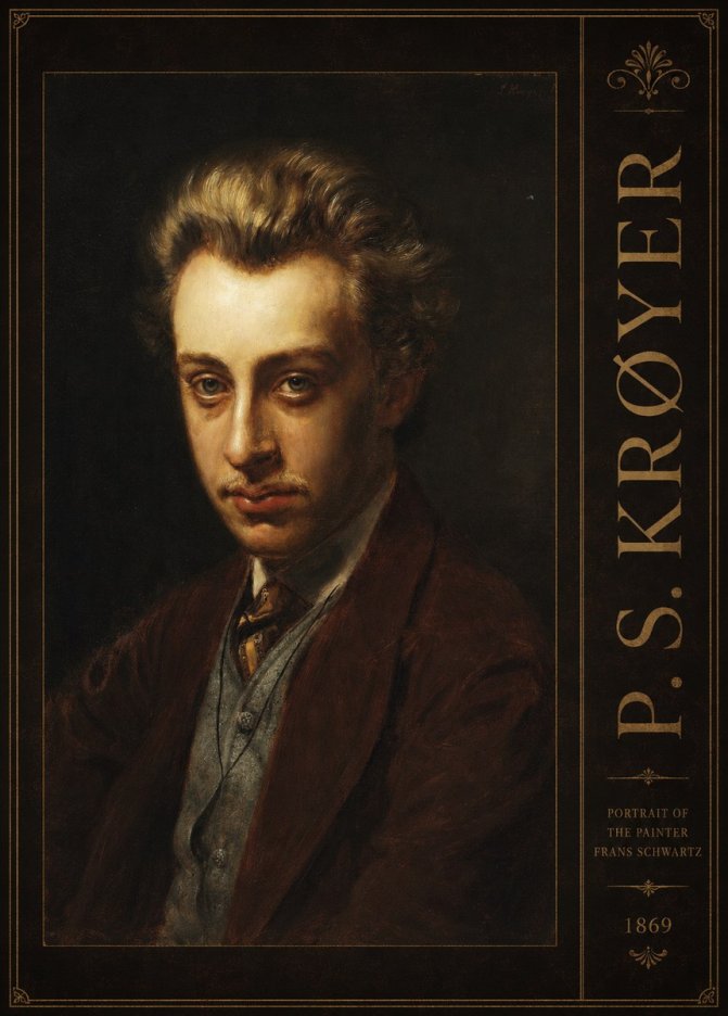 P.S. Krøyer Portrait of the Painter Frans Schwartz No5 - Poster