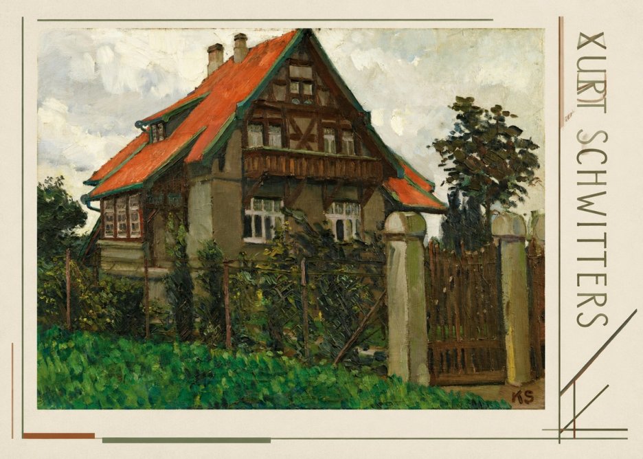 Kurt Schwitters The House on Berggasse No4 - Poster
