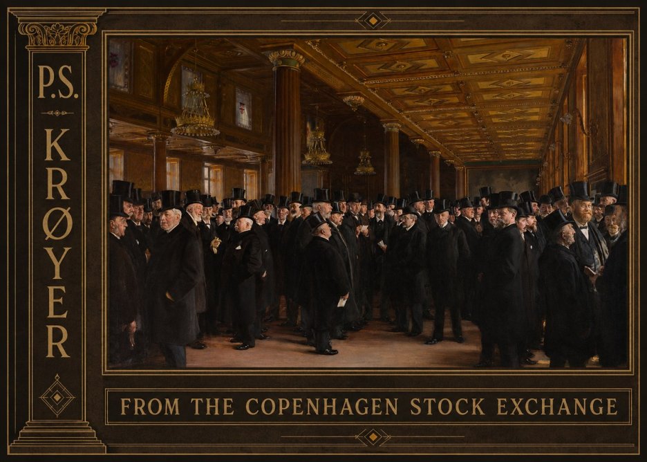 P.S. Krøyer From the Copenhagen Stock Exchange No2 - Poster