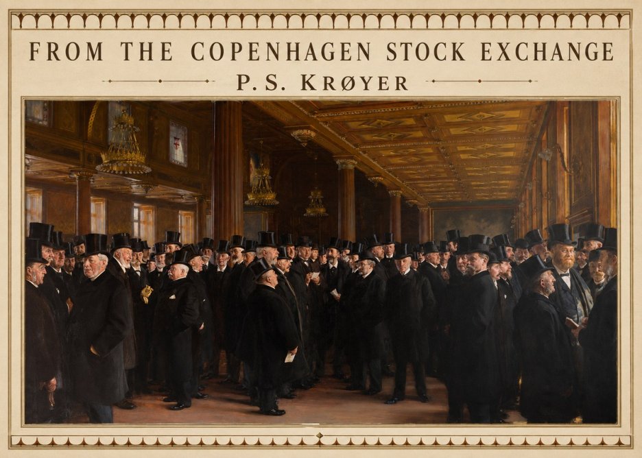 P.S. Krøyer From the Copenhagen Stock Exchange No3 - Poster