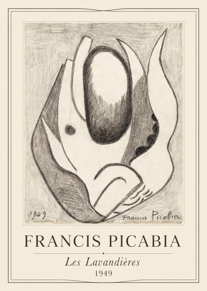 Francis Picabia Les Lavandières No1 - Poster