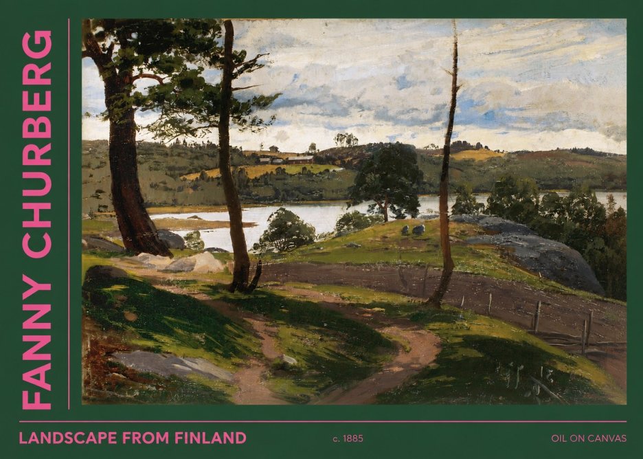 Fanny Churberg Landscape from Finland No2 - Poster