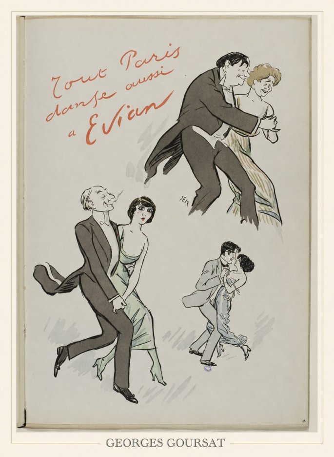 Georges Goursat Tout Paris Danse Aussi À Evian No6 - Poster