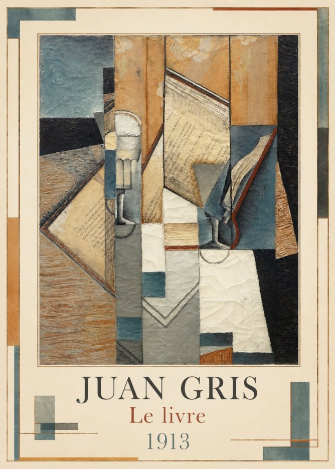 Juan Gris Le Livre No5 - Poster