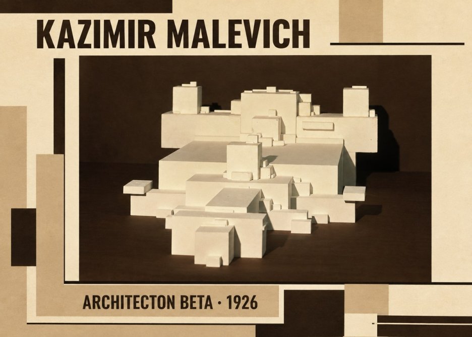 Kazimir Malevich Architecton Beta No2 - Poster