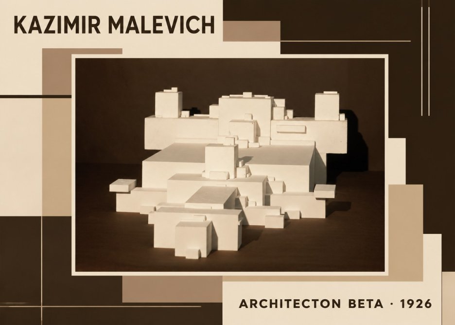 Kazimir Malevich Architecton Beta No6 - Poster