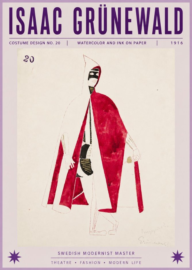 Isaac Grünewald Costume Design No. 20 No6 - Poster