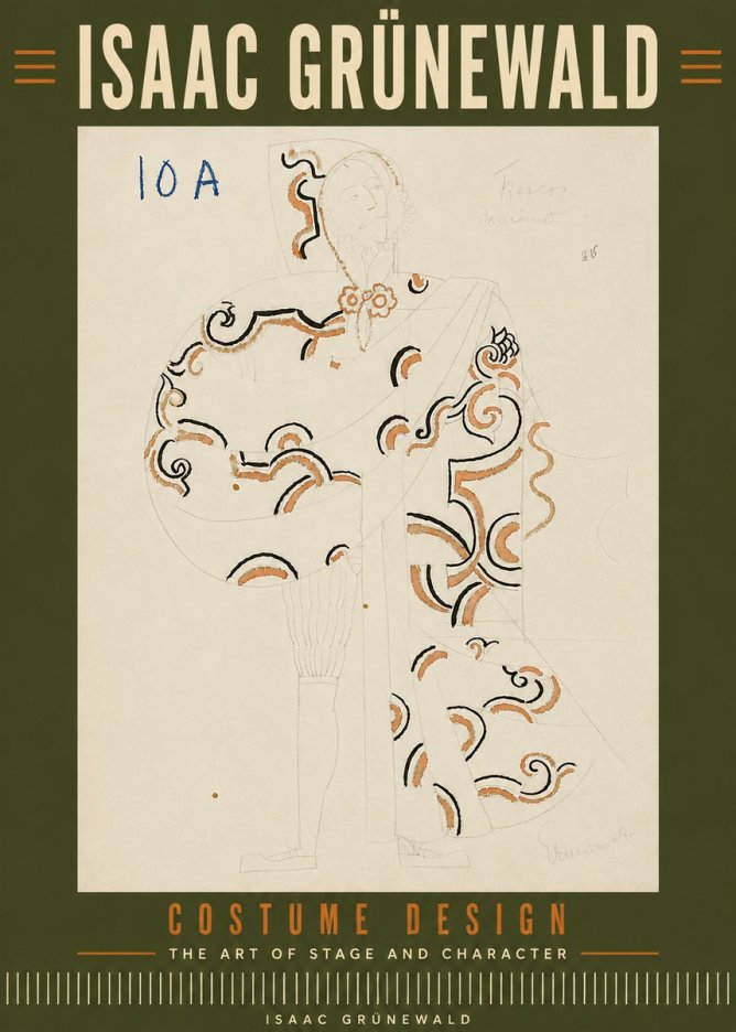 Isaac Grünewald Costume Design VIII No6 - Poster