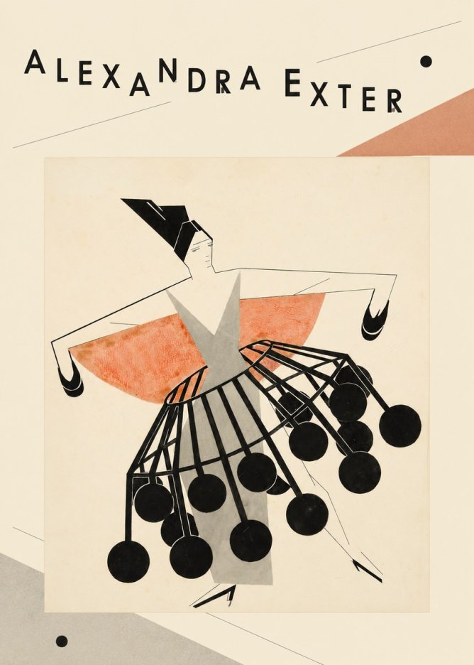 Alexandra Exter Avant-garde Costume Design No3 - Poster