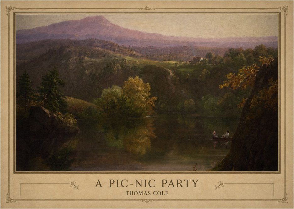 Thomas Cole View of the Catskill Mountains, Early Autumn No5 - Poster