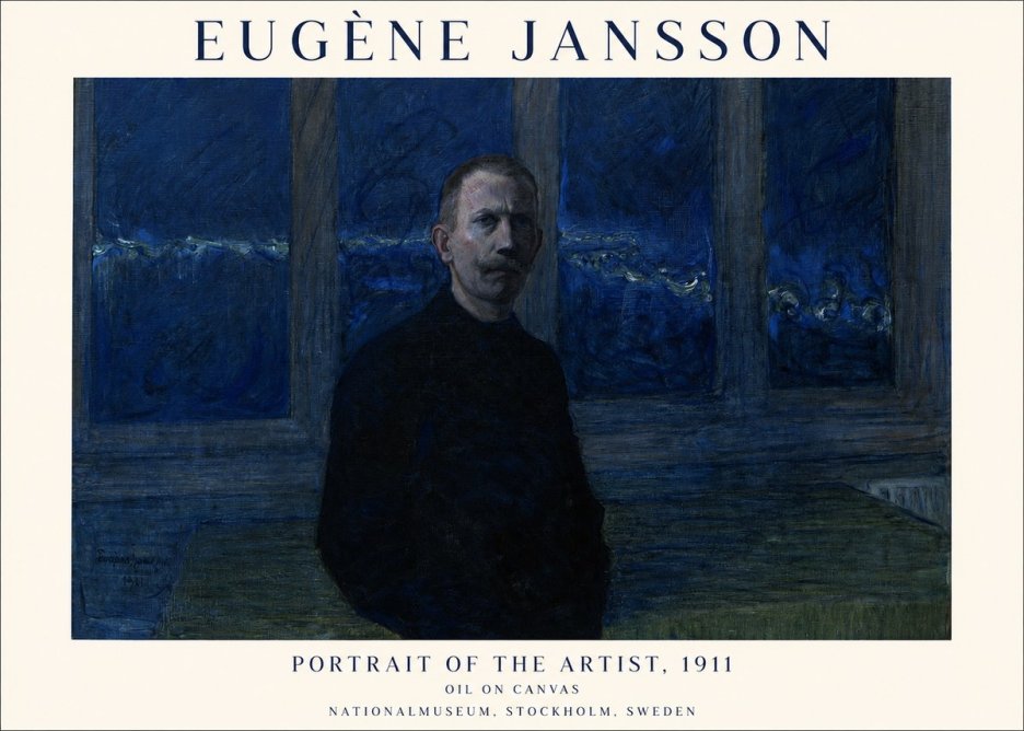 Eugène Jansson Portrait of the Artist, 1911 No1 - Poster