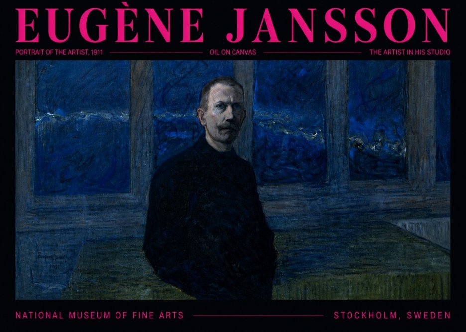 Eugène Jansson Portrait of the Artist, 1911 No5 - Poster