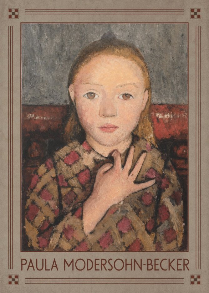 Paula Modersohn-Becker Girl in Checked Blouse No1 - Poster