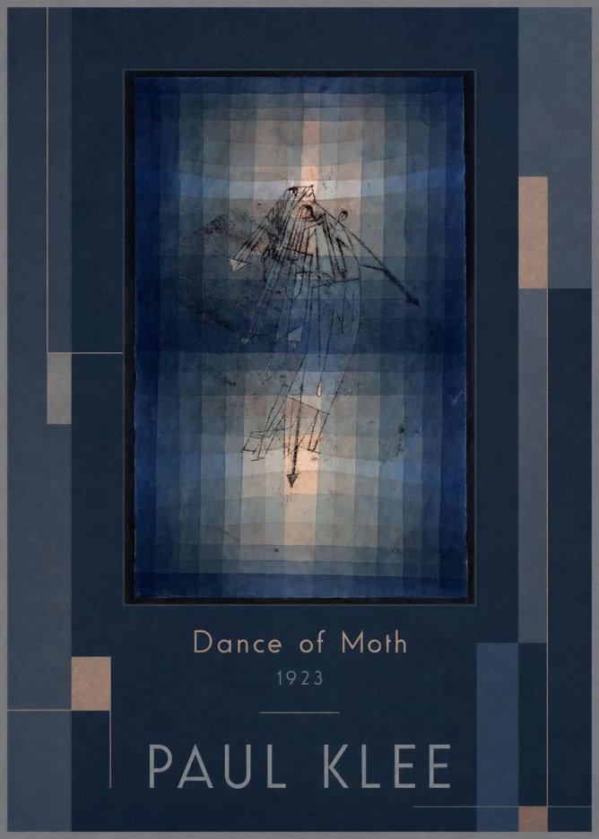Paul Klee Dance of Moth No1 - Poster