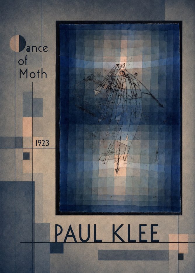 Paul Klee Dance of Moth No2 - Poster