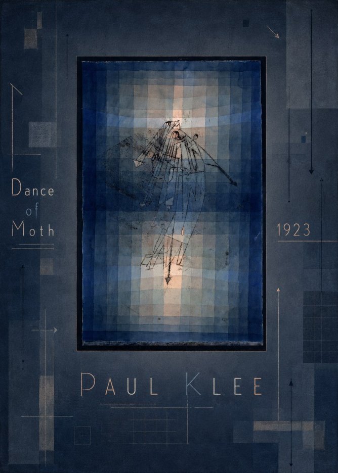 Paul Klee Dance of Moth No3 - Poster