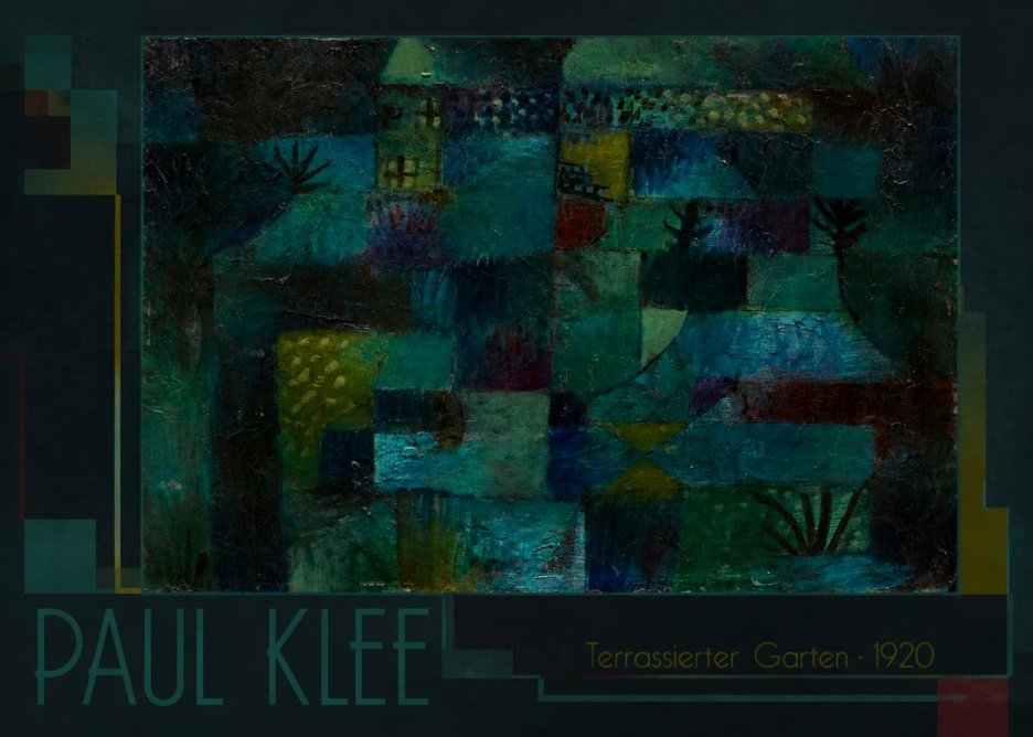 Paul Klee Terrassierter Garten No1 - Poster