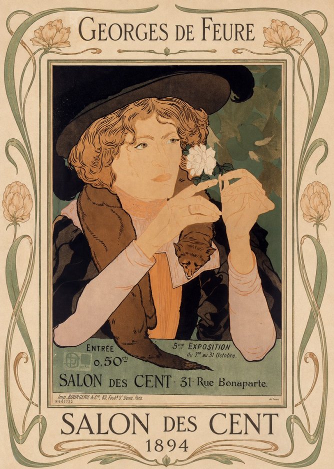 Georges de Feure Salon Des Cent - 1894 No1 - Poster