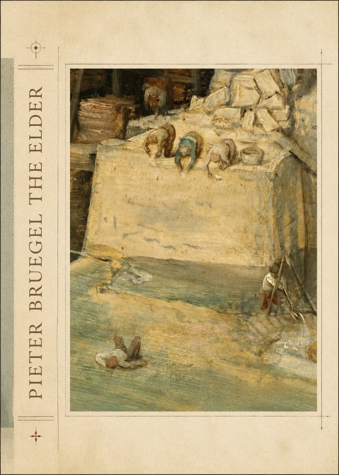 Pieter Bruegel Figures on the Embankment No2 - Poster