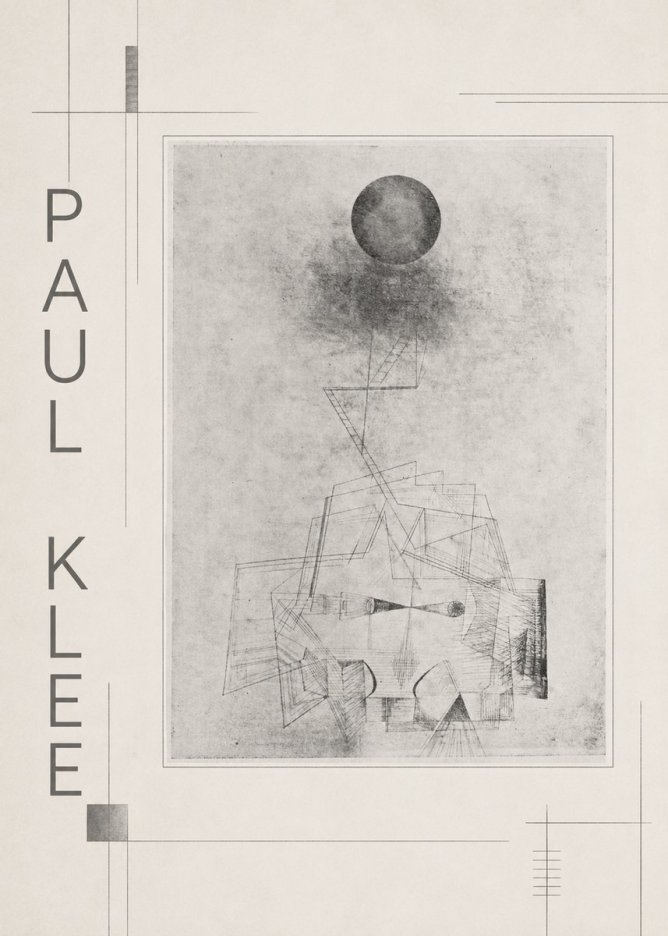 Paul Klee Abstract Study with Sphere and Ladder No4 - Poster