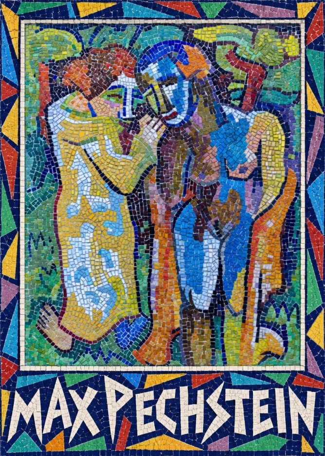 Max Pechstein Couple in Mosaic No1 - Poster