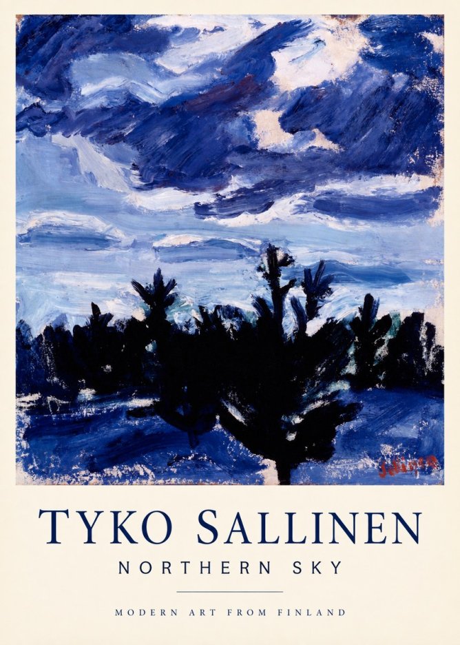 Tyko Sallinen Northern Sky No1 - Poster