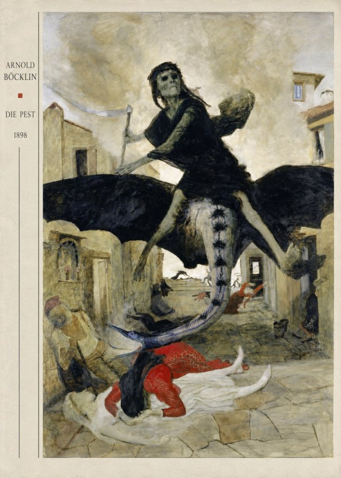 Arnold Böcklin Die Pest II No4 - Poster