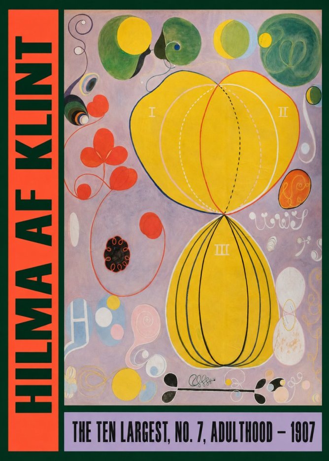 Hilma af Klint The Ten Largest, No. 7, Adulthood No2 - Poster
