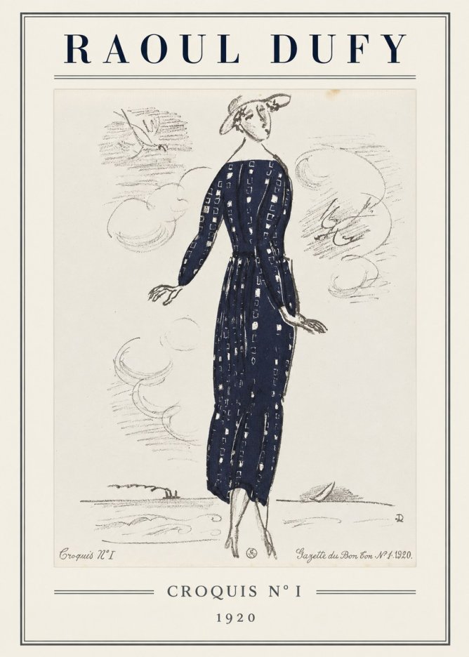 Raoul Dufy Croquis N° I · 1920 No5 - Poster