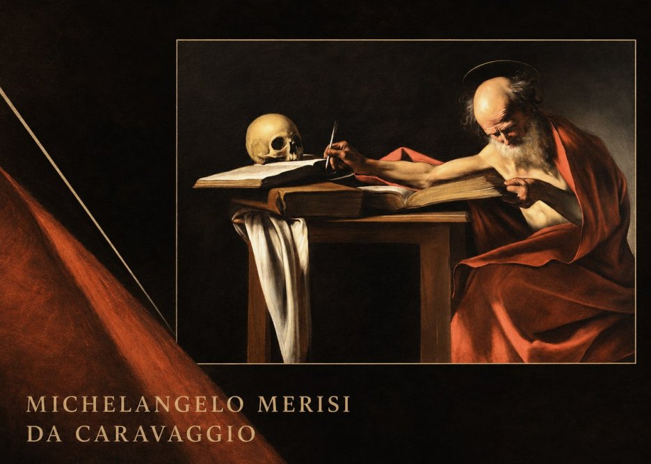 Michelangelo Merisi da Caravaggio Saint Jerome Writing II No6 - Poster
