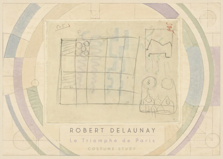 Robert Delaunay Le Triomphe De Paris - Costume Study No3 - Poster