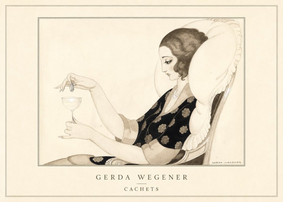 Gerda Wegener Cachets No4 - Poster