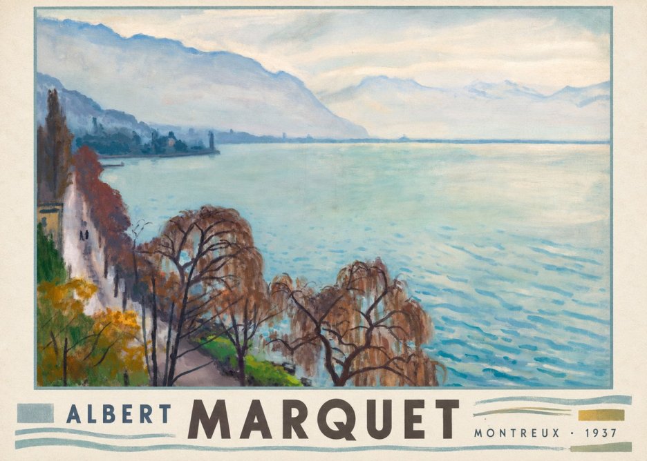 Albert Marquet Montreux No3 - Poster