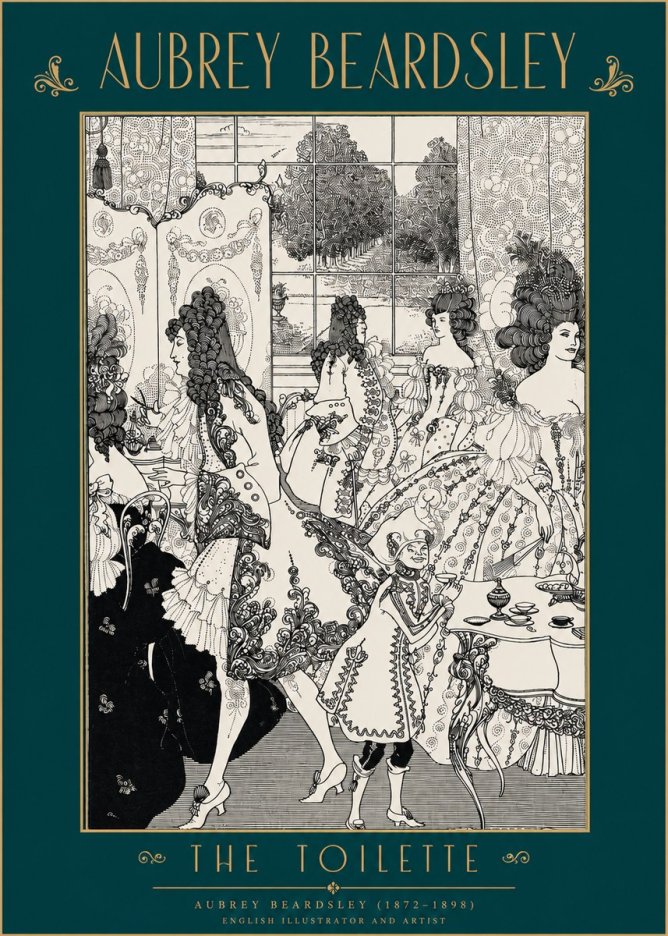 Aubrey Beardsley The Toilette No2 - Poster