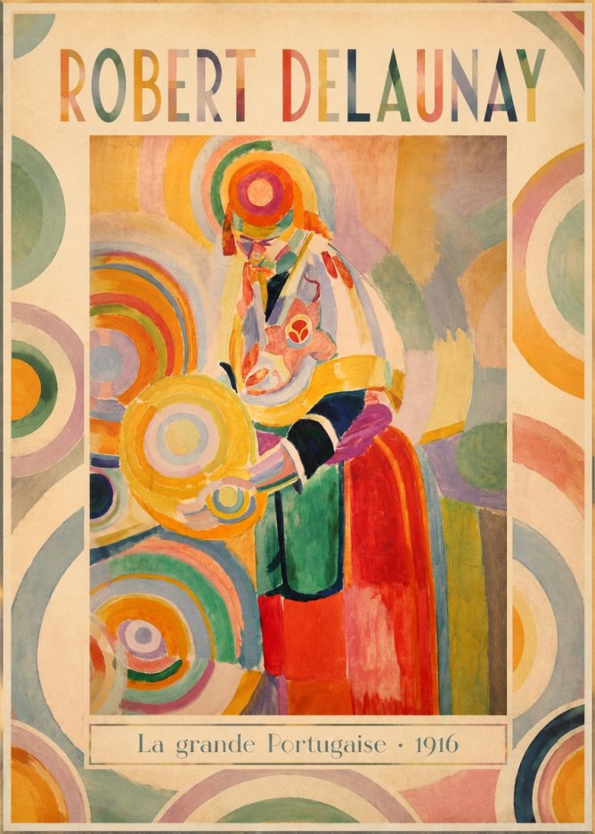 Robert Delaunay La Grande Portugaise II No1 - Poster