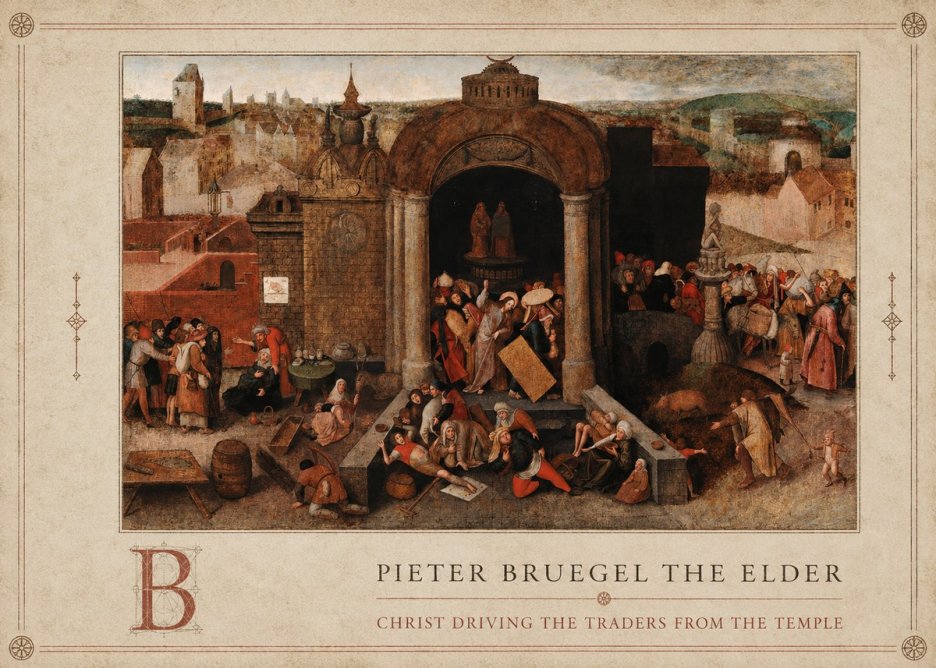 Pieter Bruegel Christ Driving the Traders from the Temple No4 - Poster