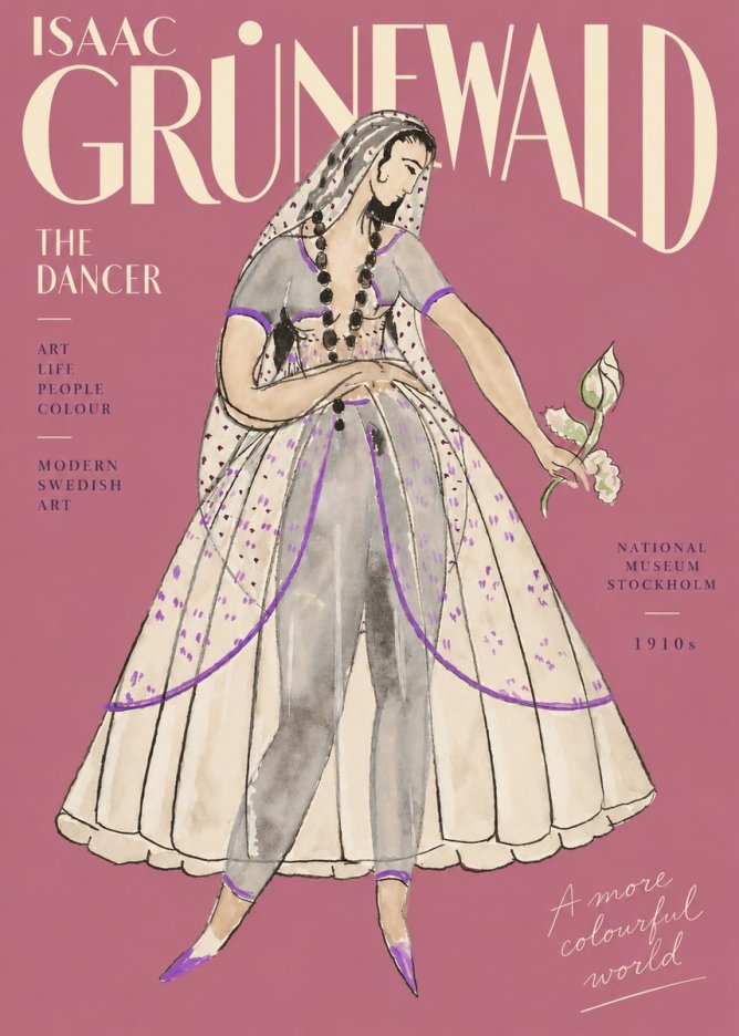 Isaac Grünewald Costume Study IV No5 - Poster