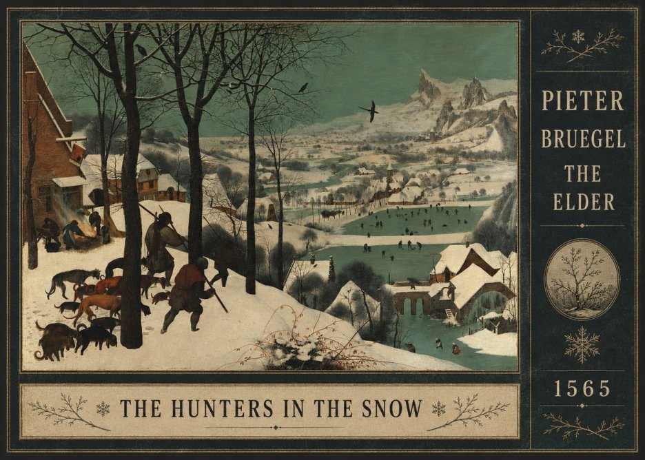 Pieter Bruegel The Hunters in the Snow I No4 - Poster