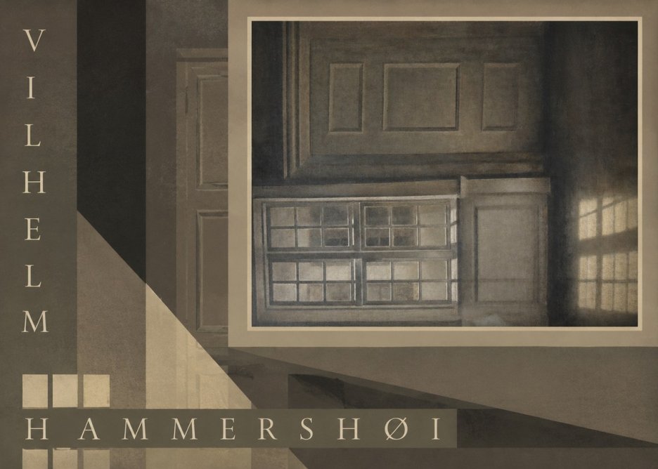 Vilhelm Hammershøi Interior with Window No6 - Poster