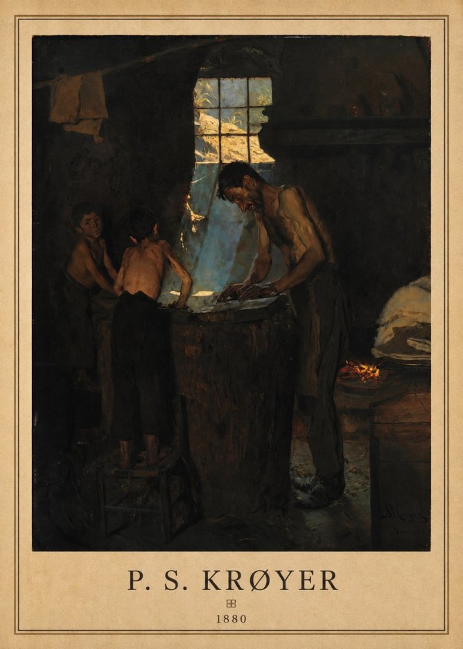 P.S. Krøyer A Forge No6 - Poster