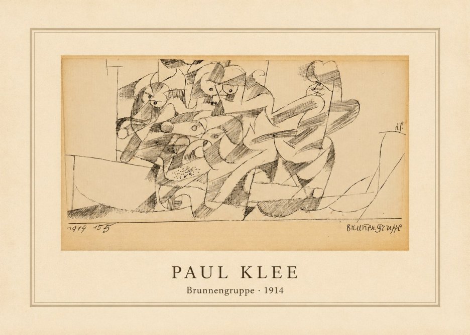 Paul Klee Brunnengruppe No4 - Poster