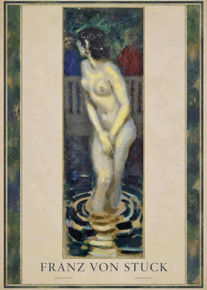 Franz von Stuck The Bather No1 - Poster