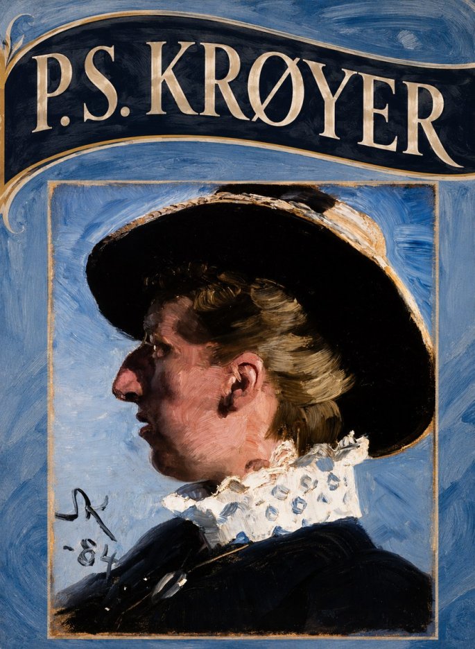 P.S. Krøyer Self-portrait II No5 - Poster