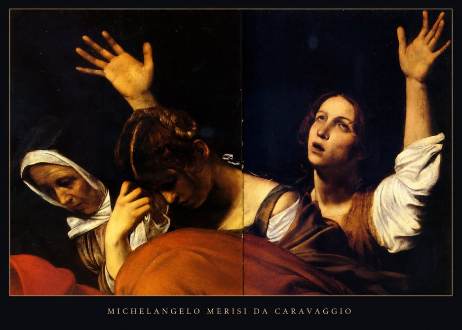 Michelangelo Merisi da Caravaggio The Entombment of Christ I No5 - Poster