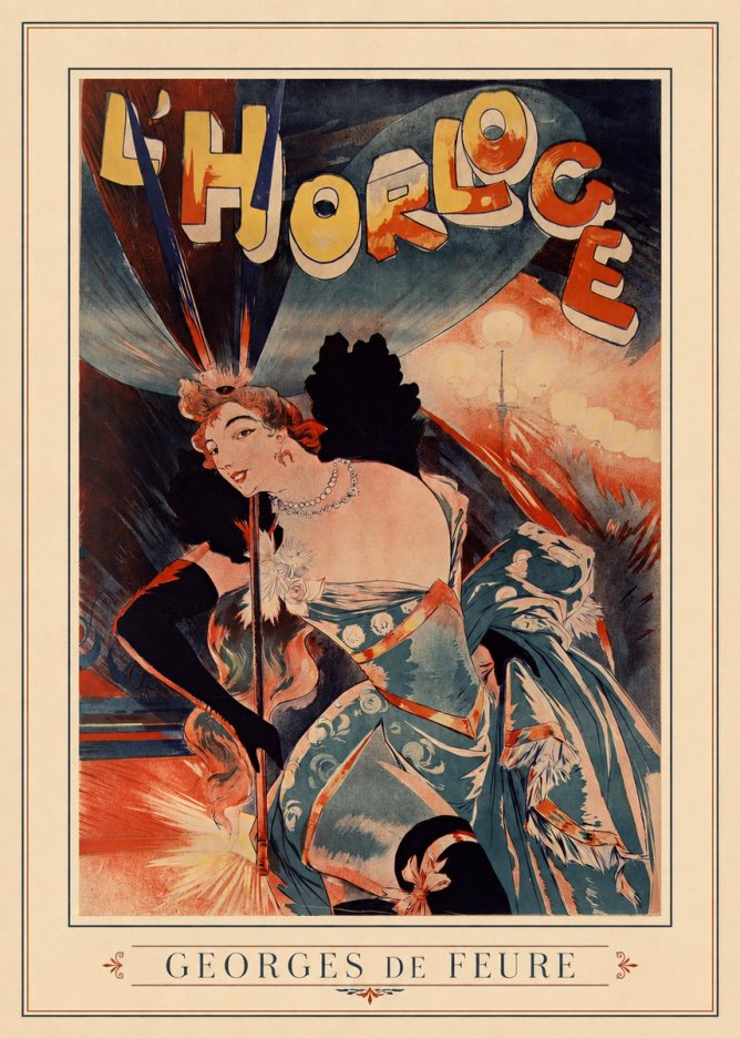 Georges de Feure L'horloge II No4 - Poster